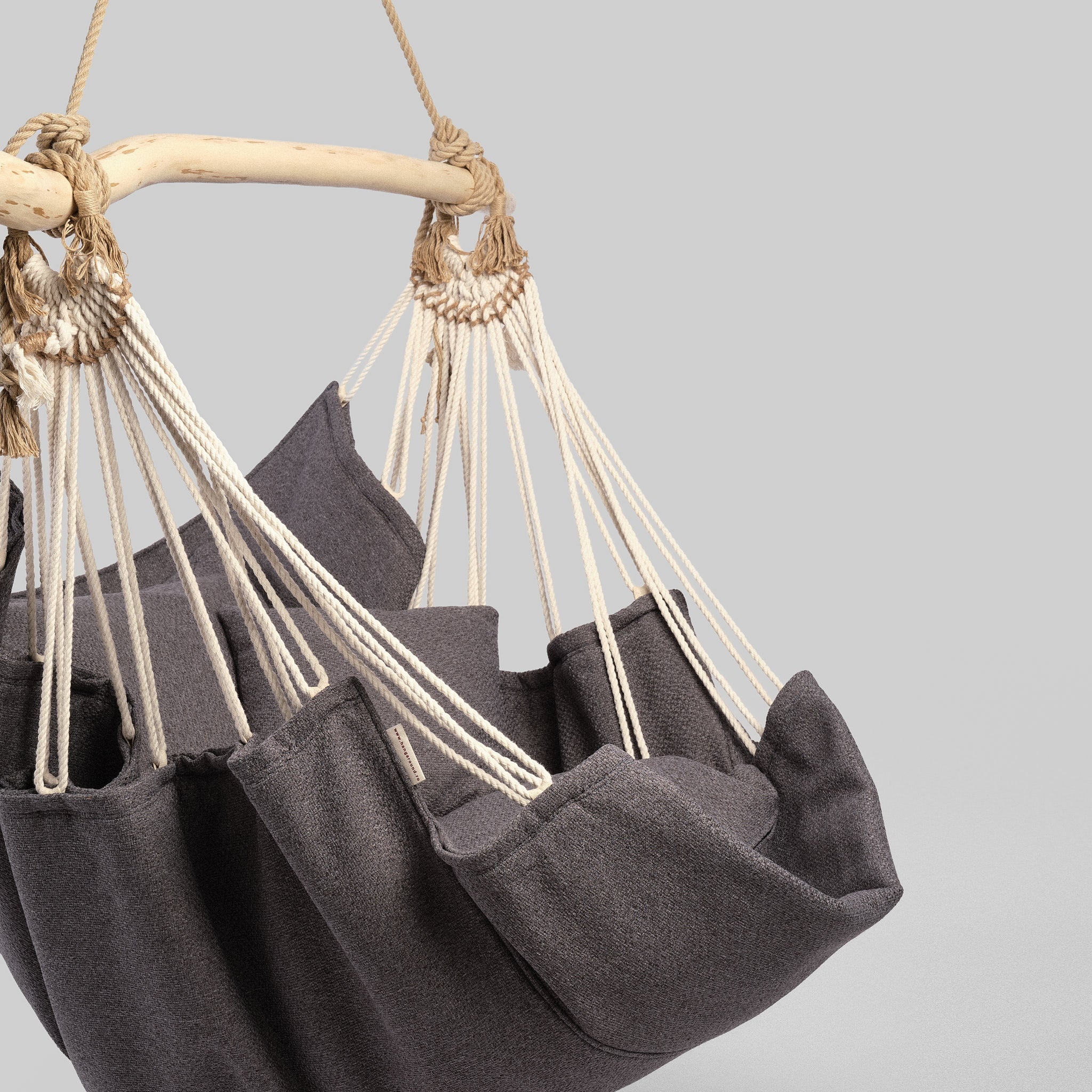 Fotoliu suspendat din material textil Steel