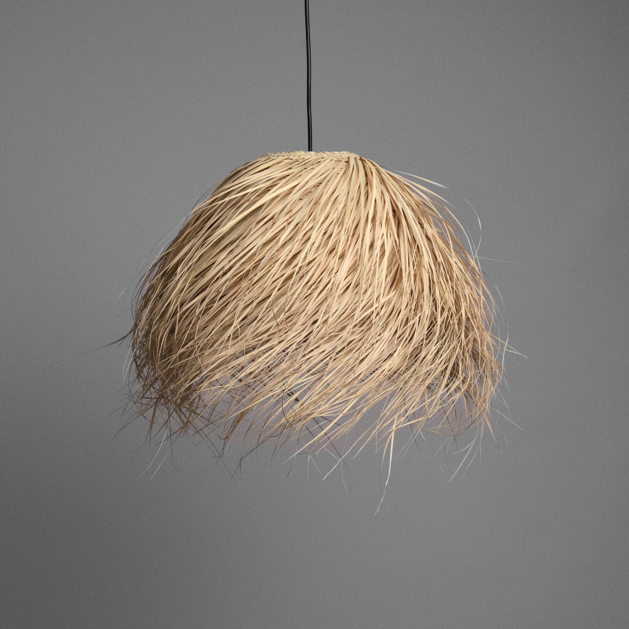 Lustră handmade din fibre naturale Coco