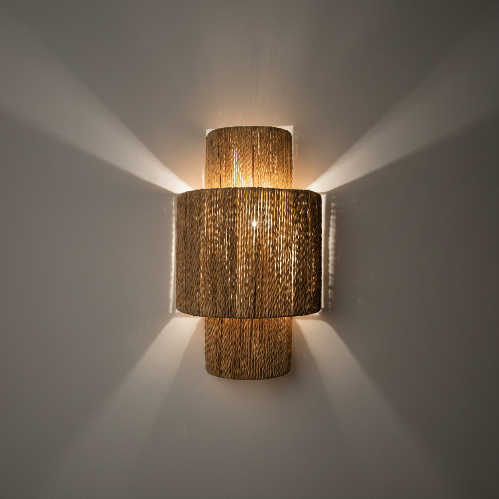 Lampă de perete handmade din fibre naturale Lalou