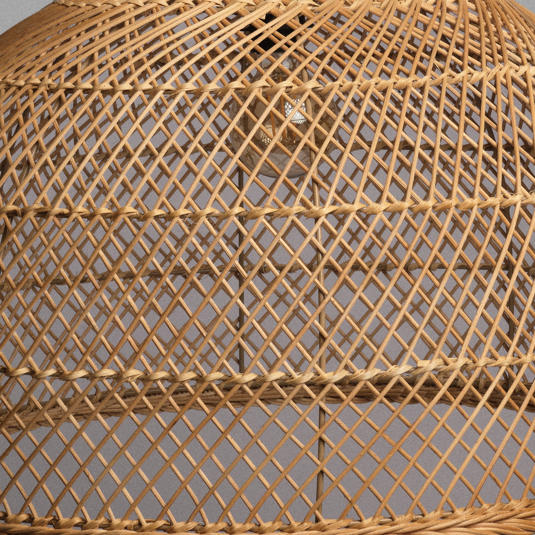 Lustră handmade din ratan Raya