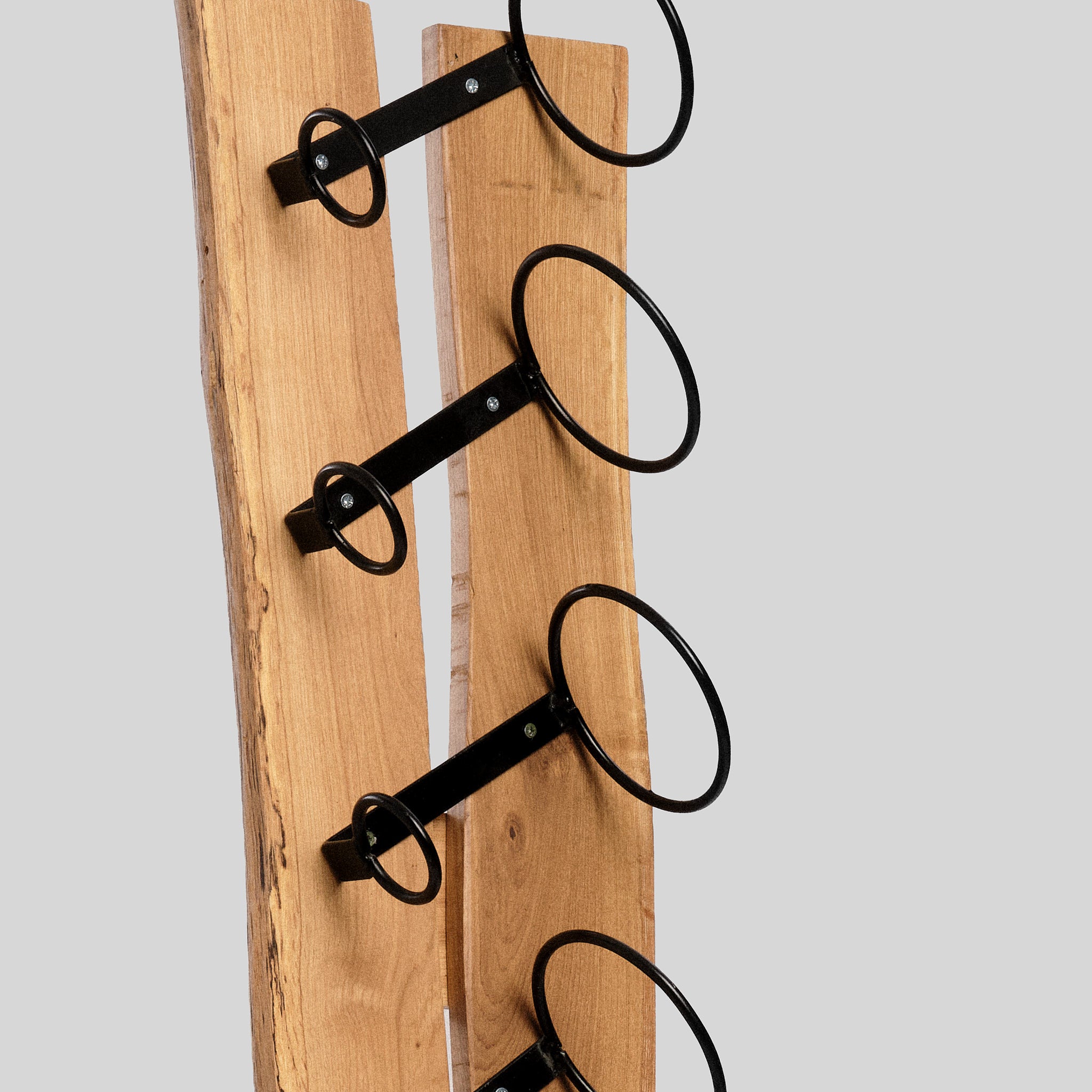 Suport pentru sticle de vin din lemn masiv Tora