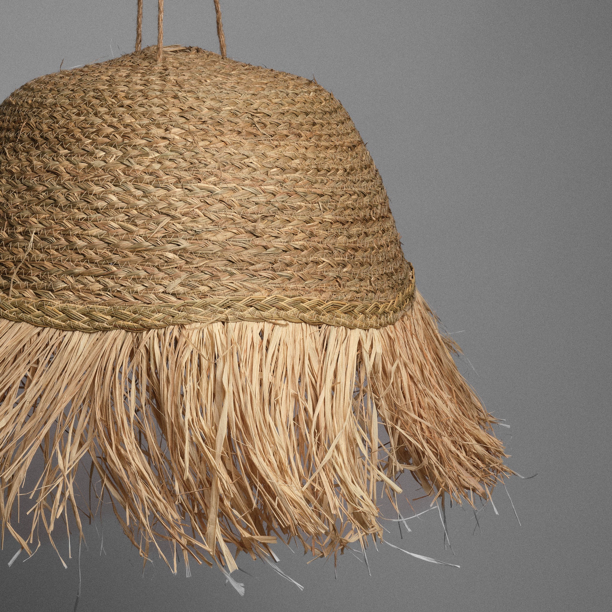 Lustră din fibre naturale Suna