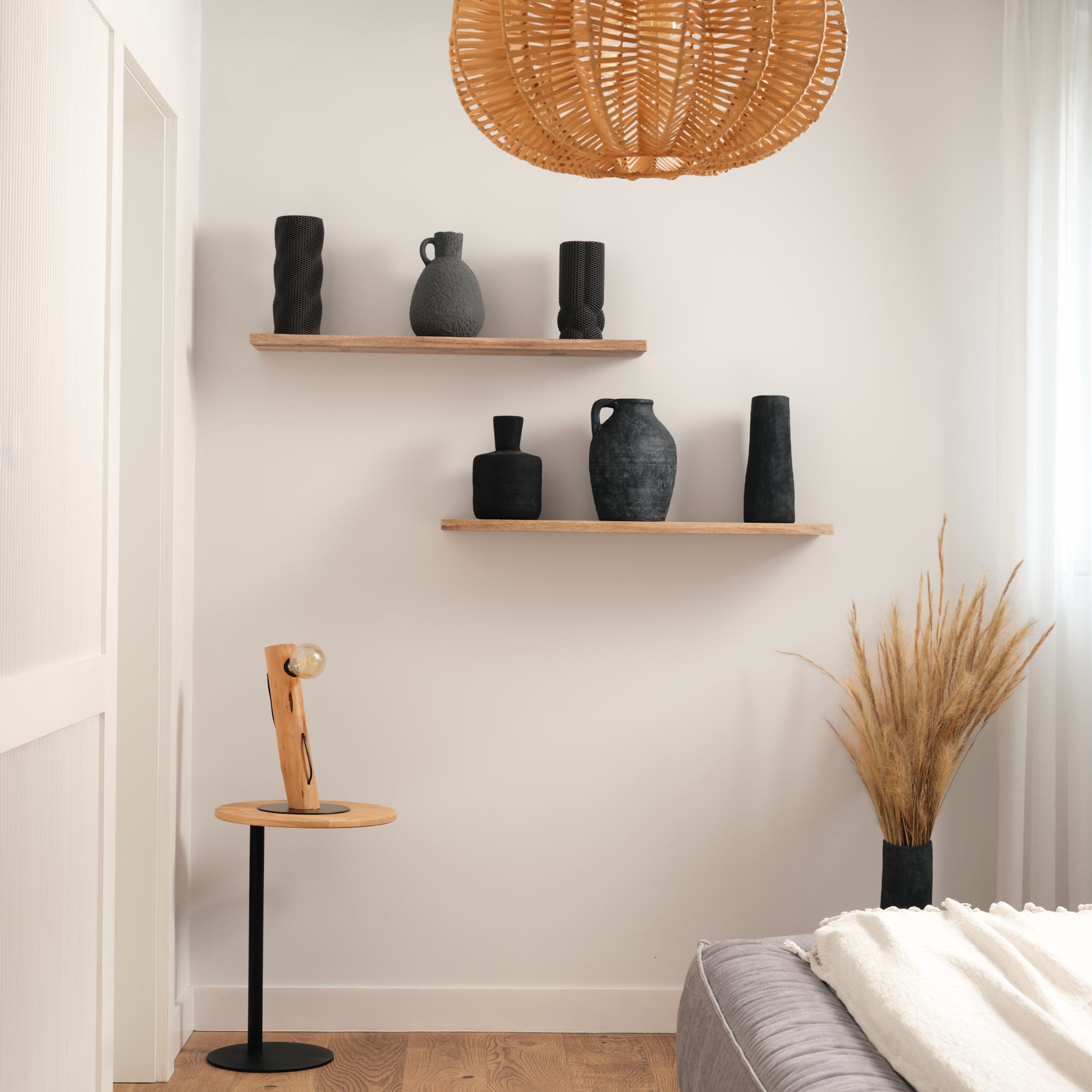 Vază teracotă Tual Gri 28cm