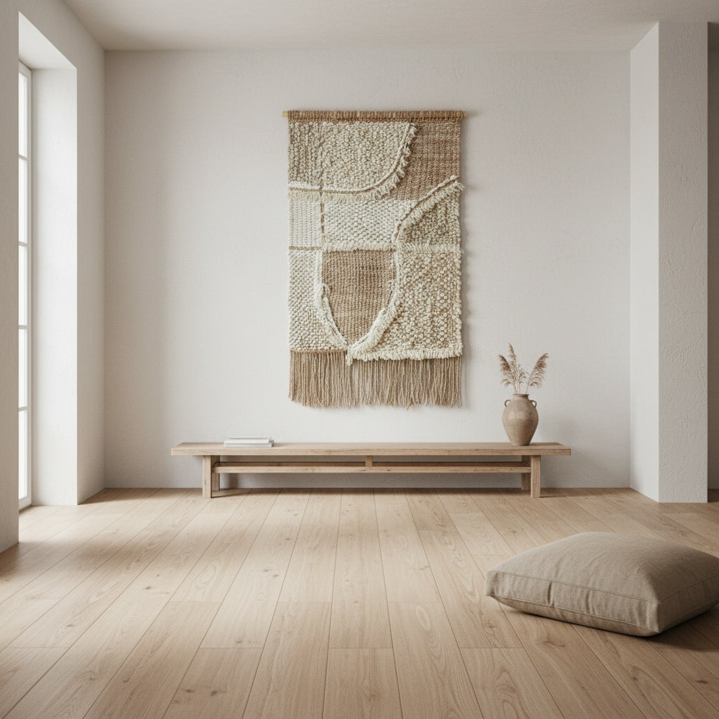 Decorațiune perete handmade din fibre naturale Enua