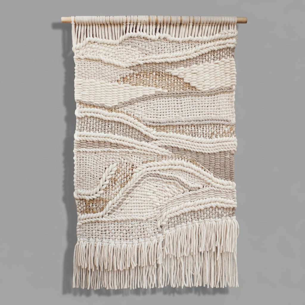 Decorațiune perete handmade din fibre naturale Wala