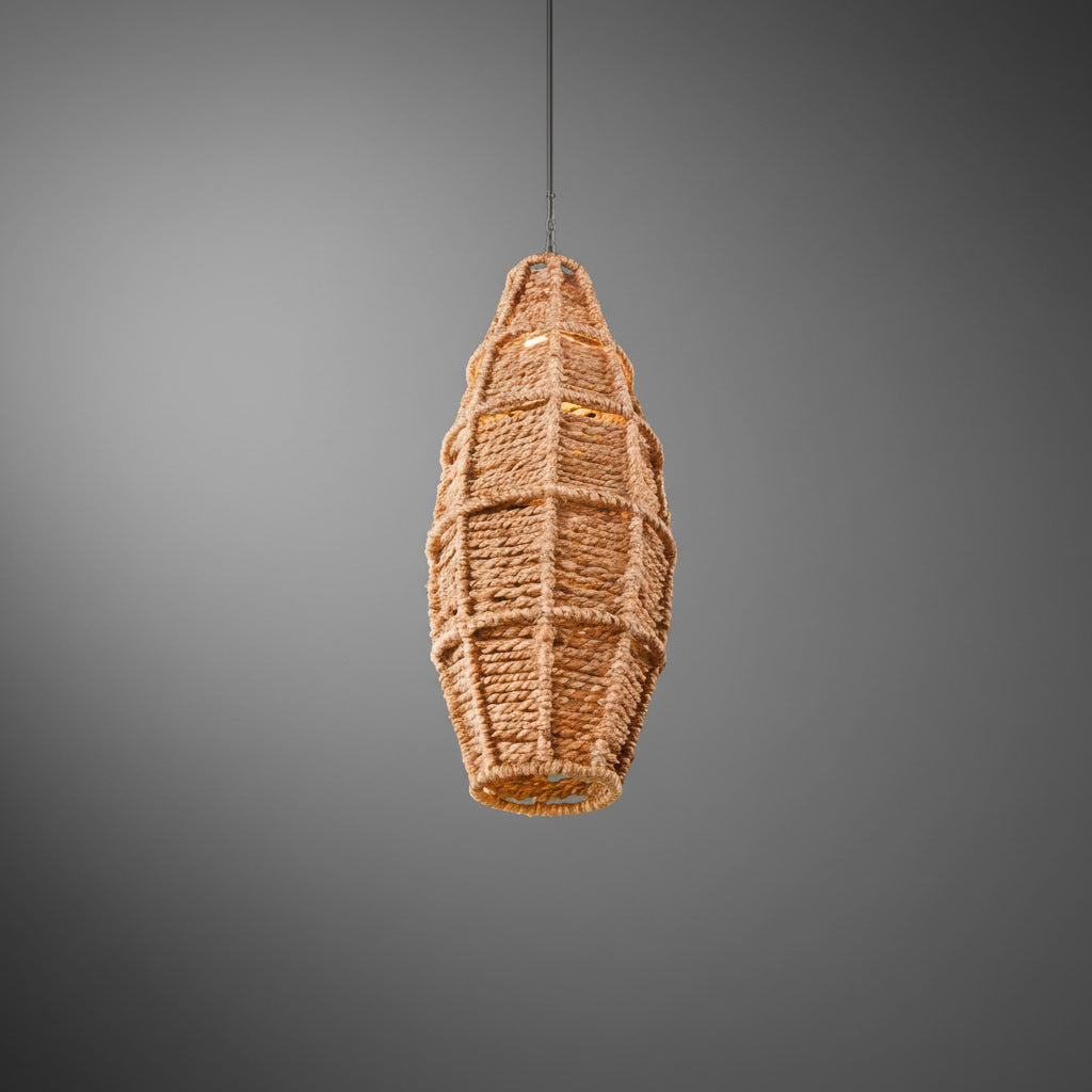 Lustră handmade din fibre naturale Ogiugo