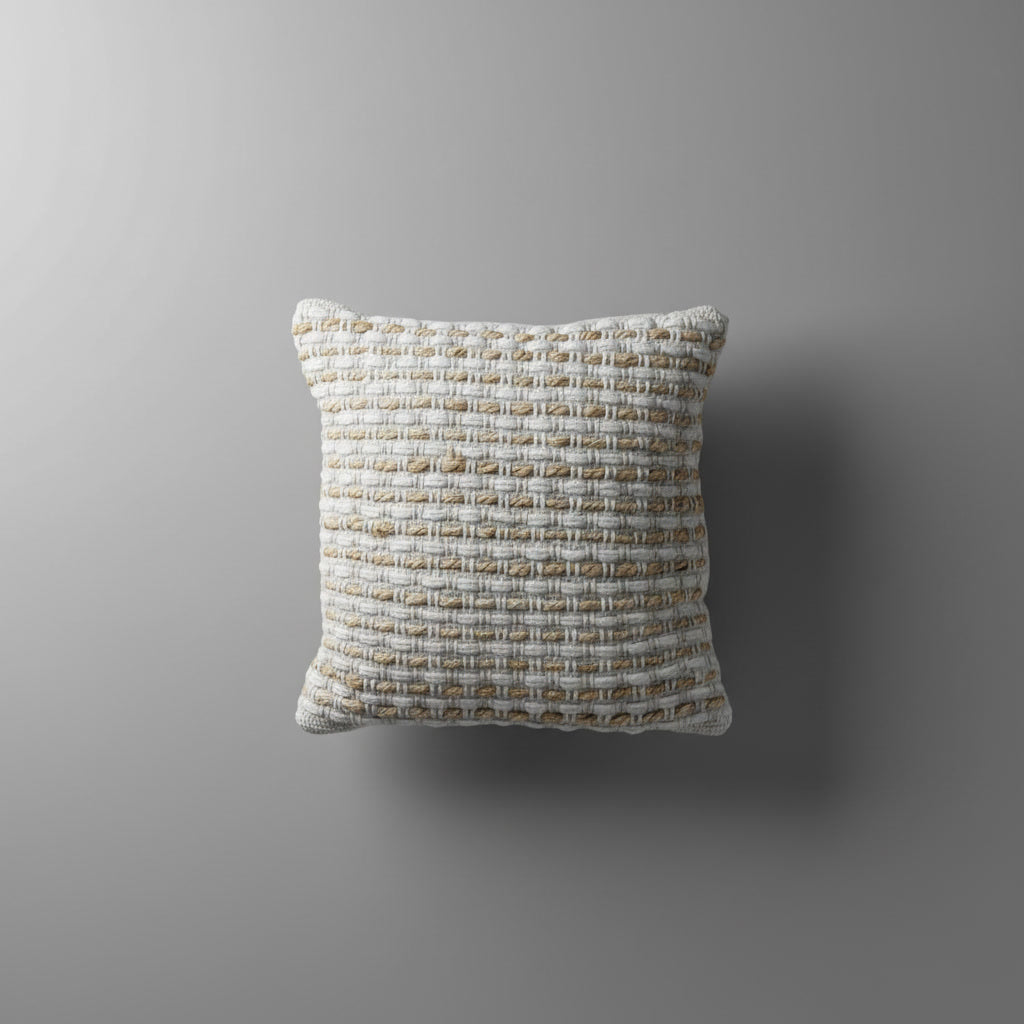 Pernă decorativă handmade din fibre naturale Arai