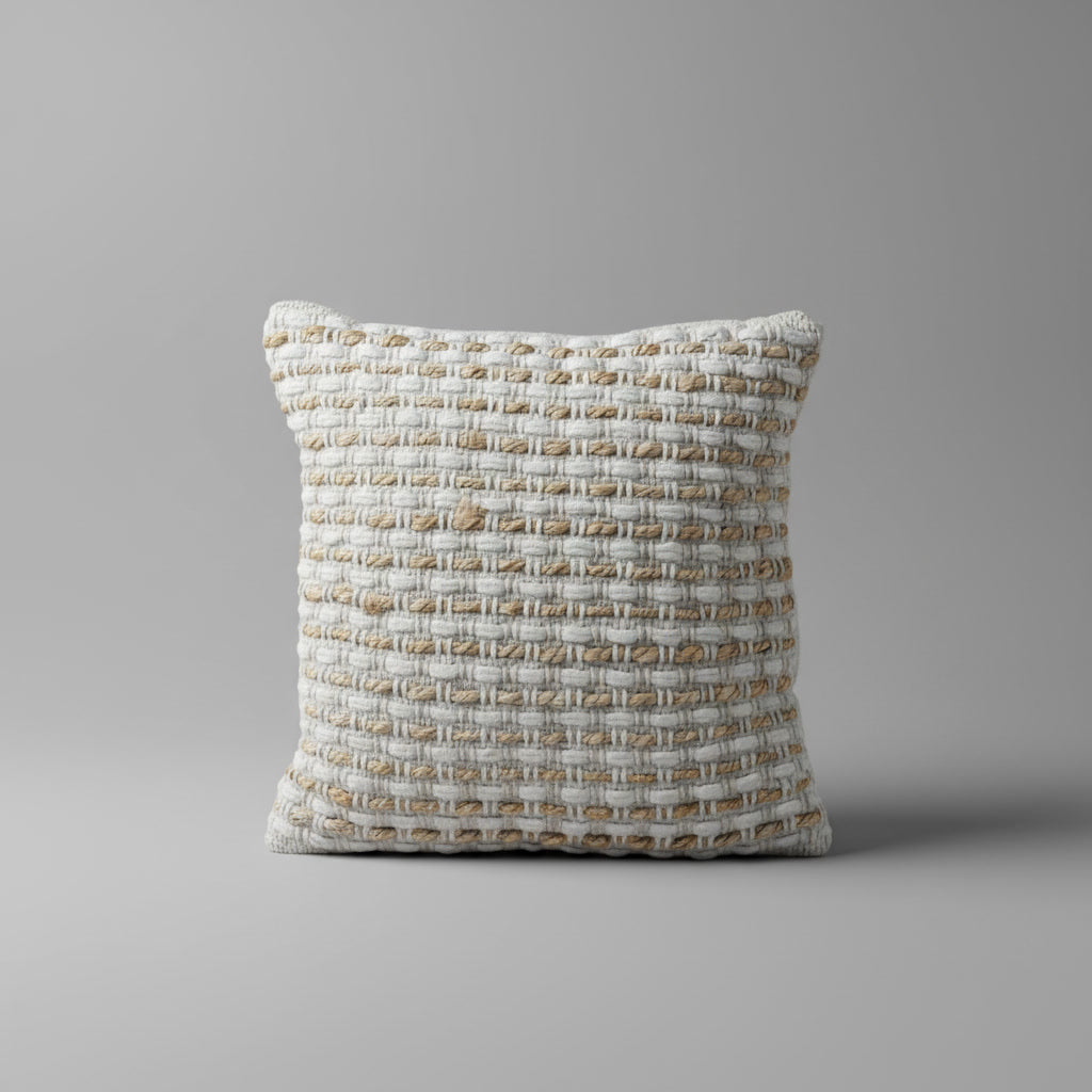 Pernă decorativă handmade din fibre naturale Arai