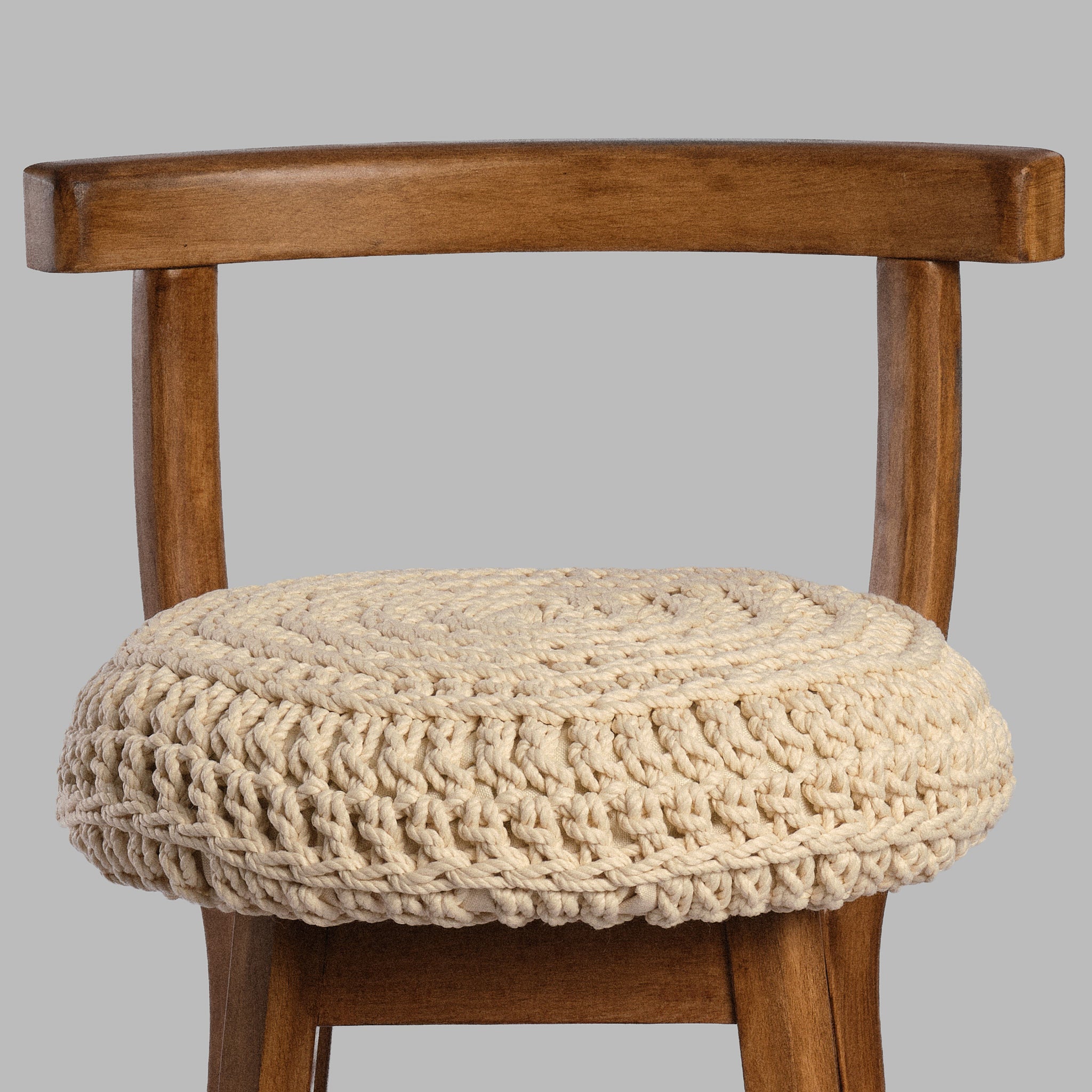 Scaun bar lemn & textil cu spătar Loft