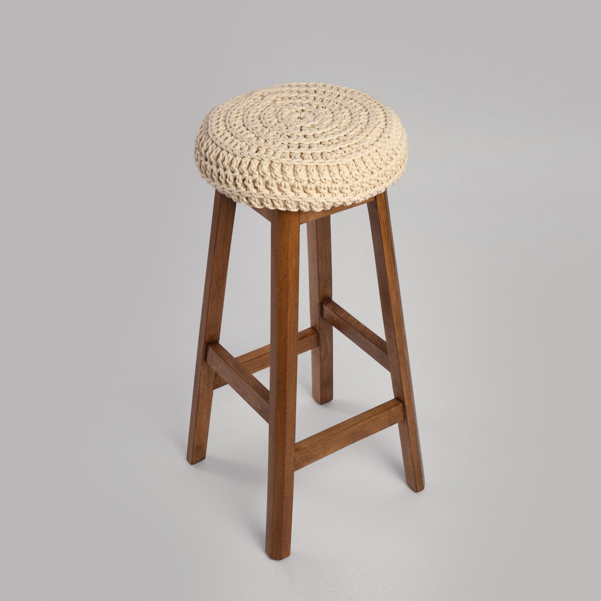 Scaun bar lemn & textil Loft