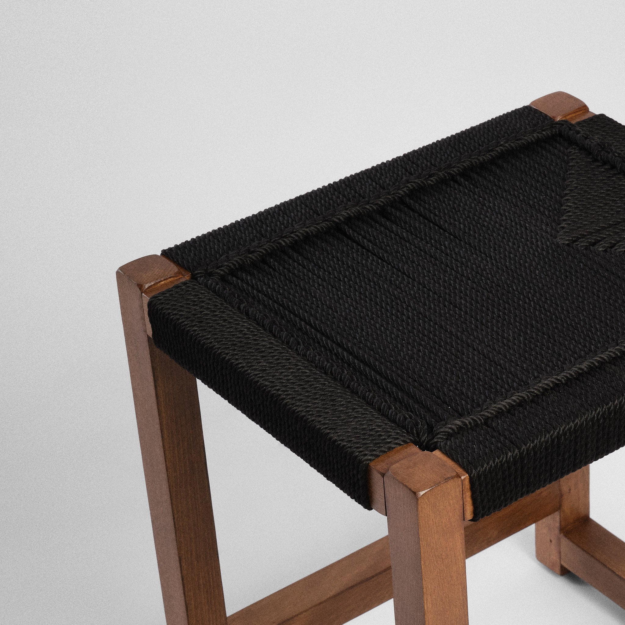 Scaun lemn & textil Solo Negru