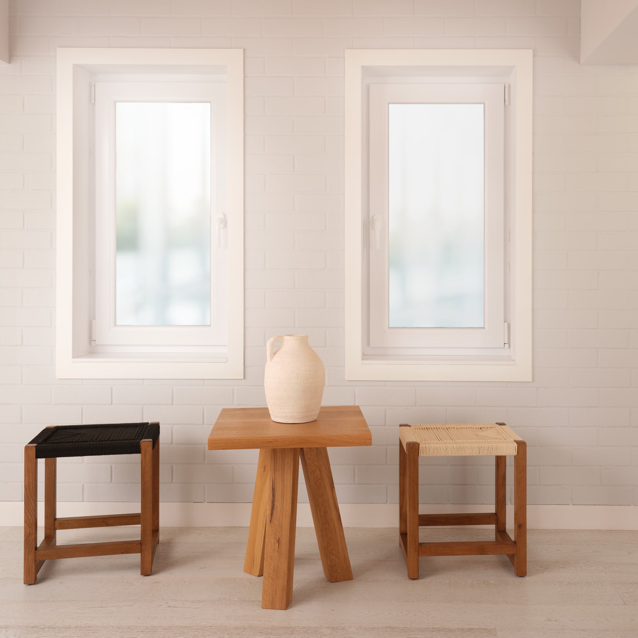 Scaun lemn & textil Solo Negru