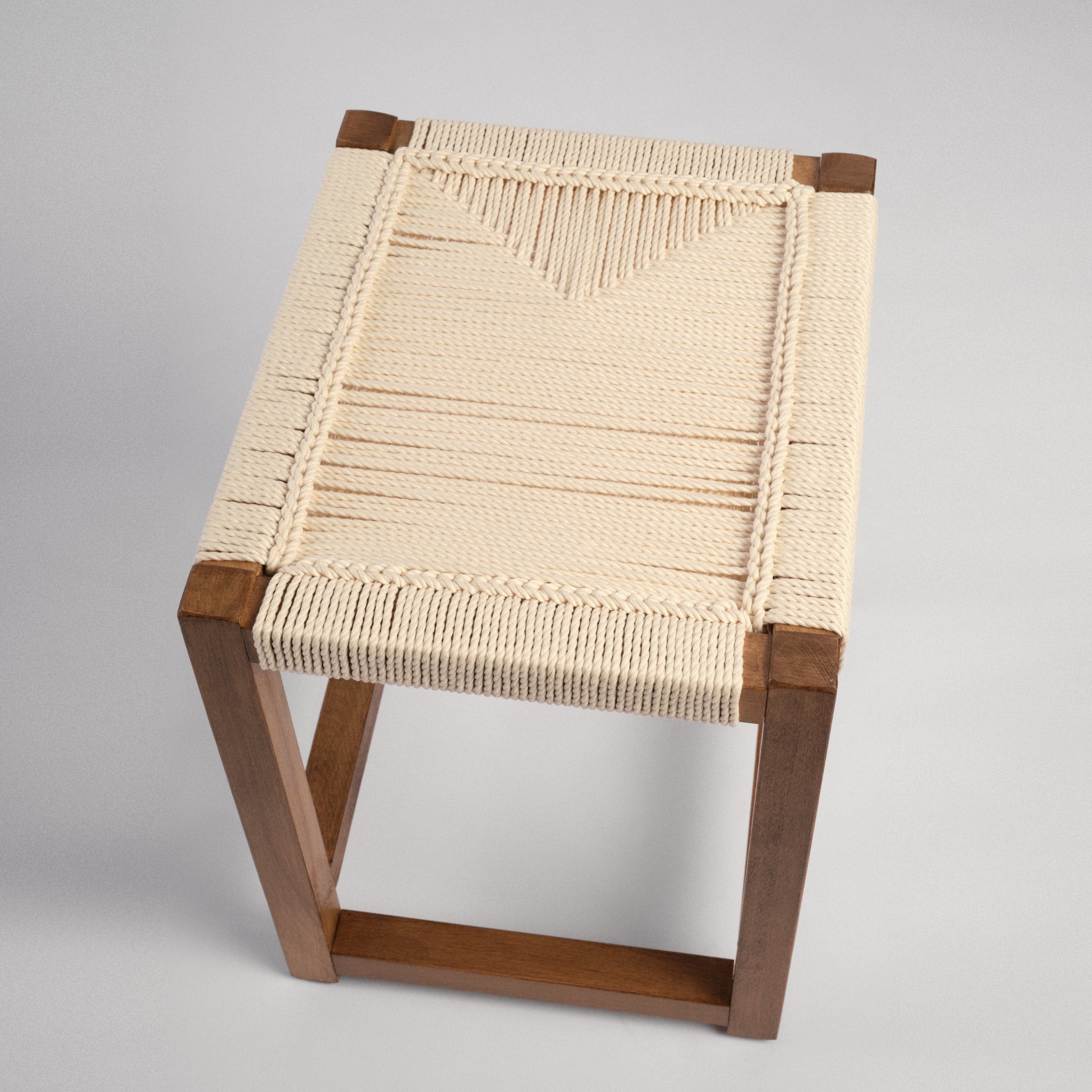 Scaun lemn & textil Solo Crem