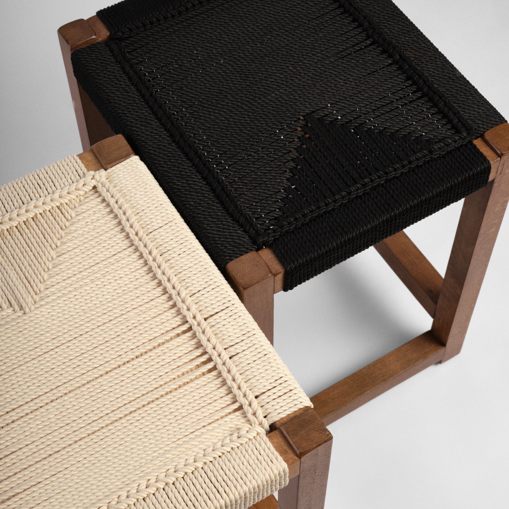 Scaun lemn & textil Solo Crem