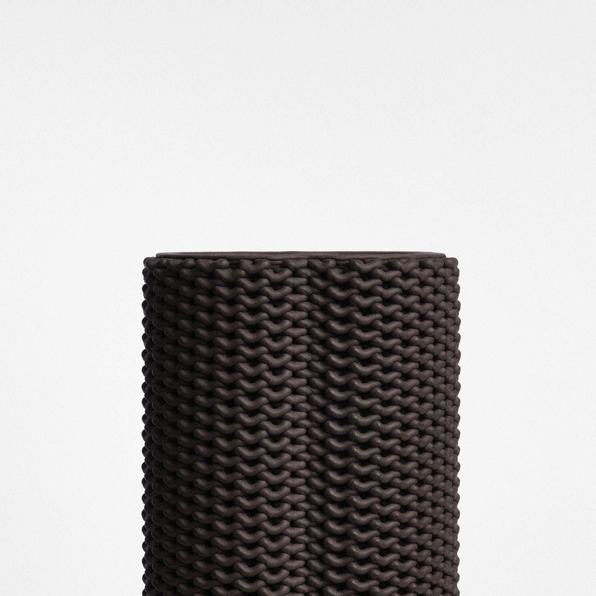 Vază ceramică Bulky Negru