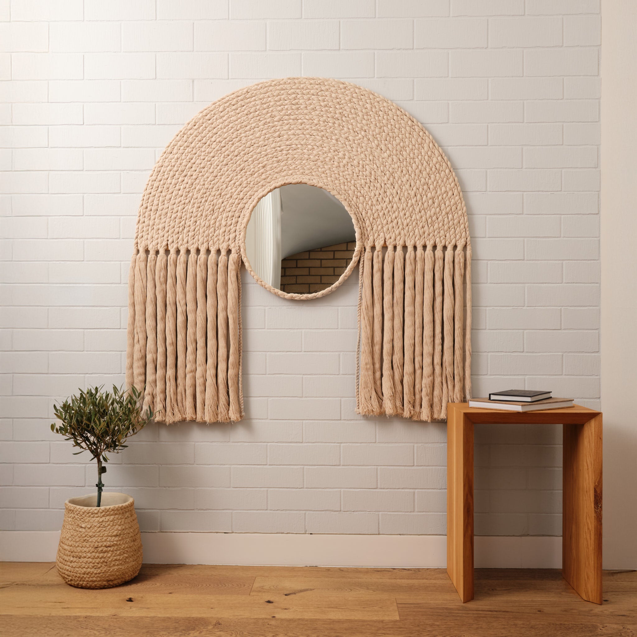 Oglindă macrame handmade Zain