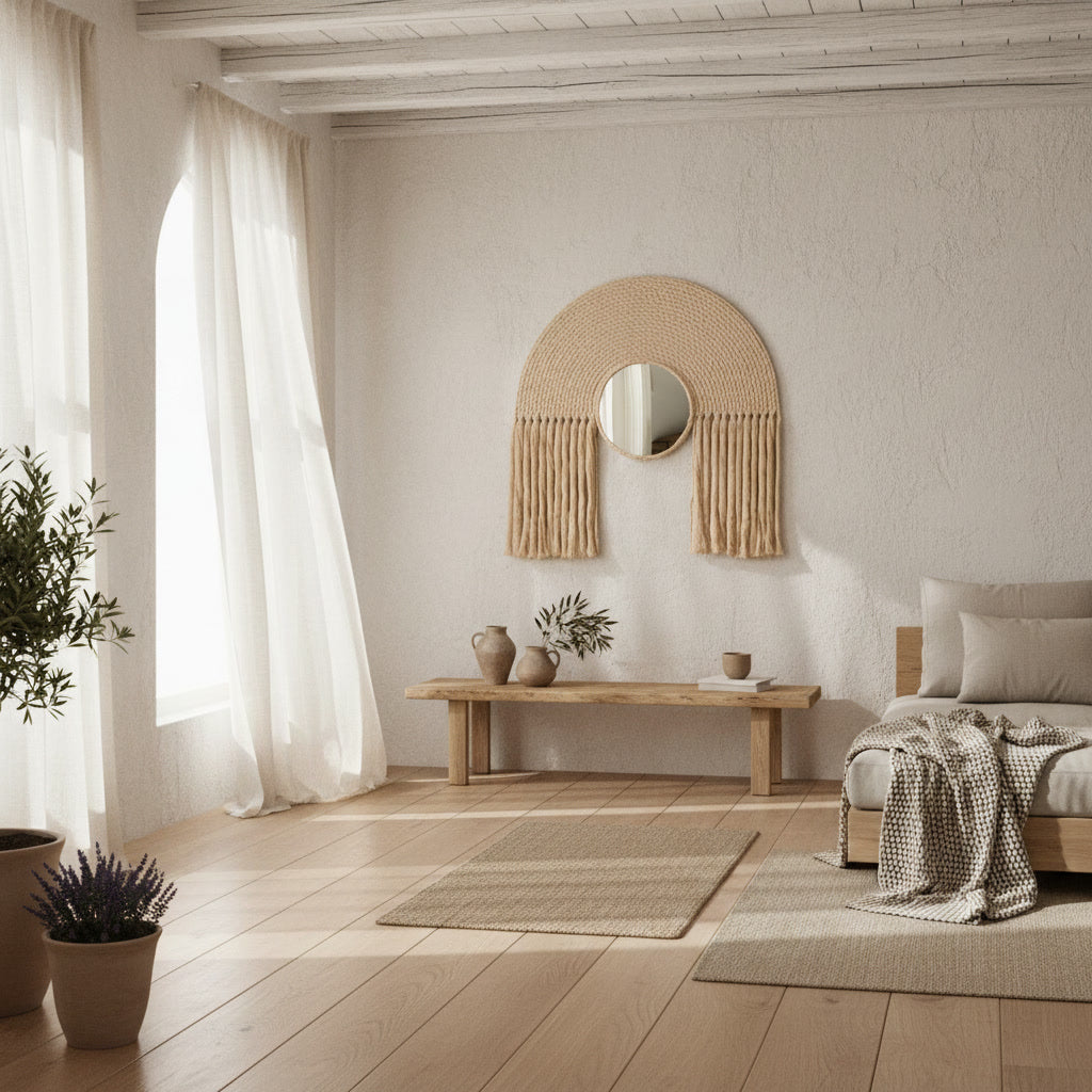 Oglindă macrame handmade Zain