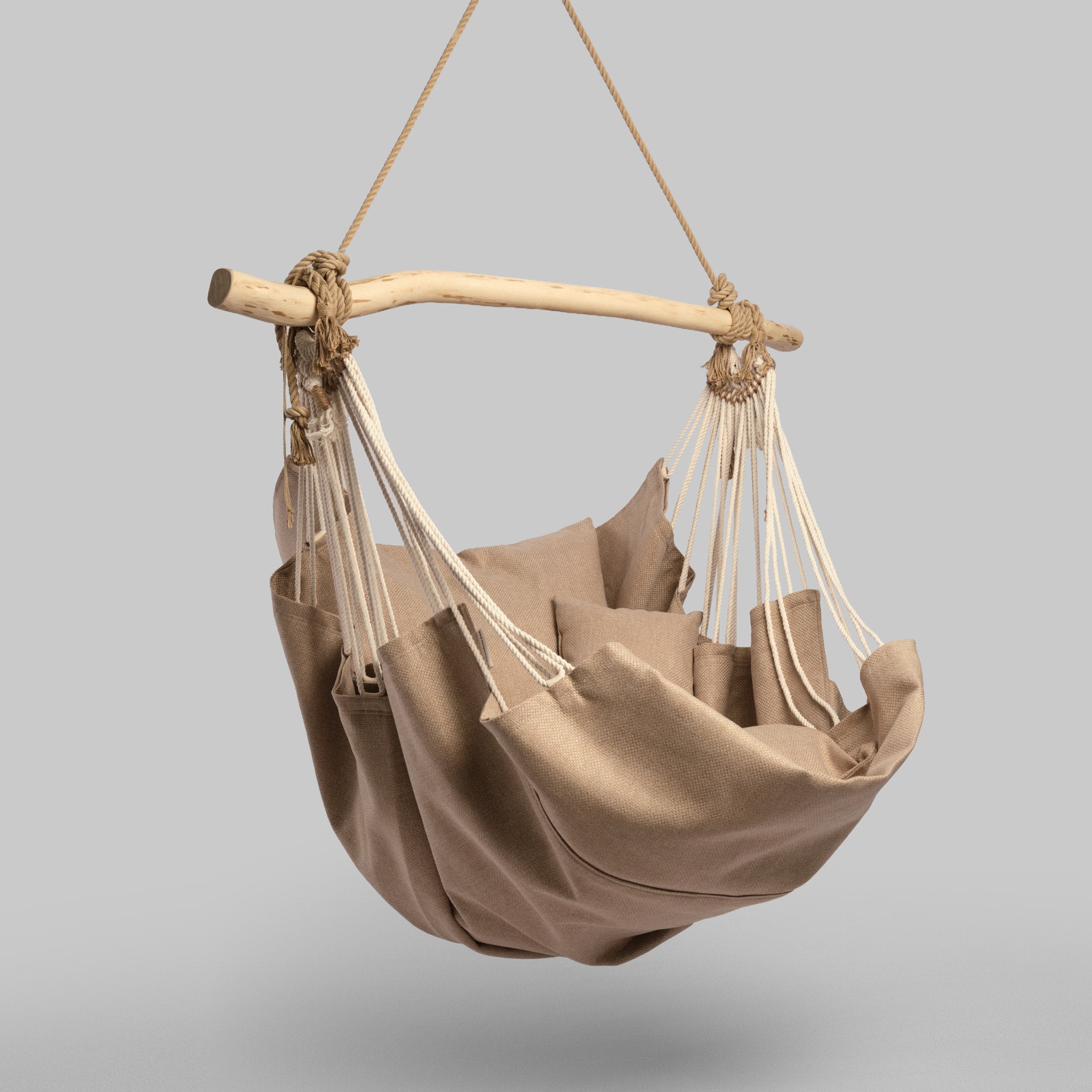 Fotoliu suspendat din material textil Raffia