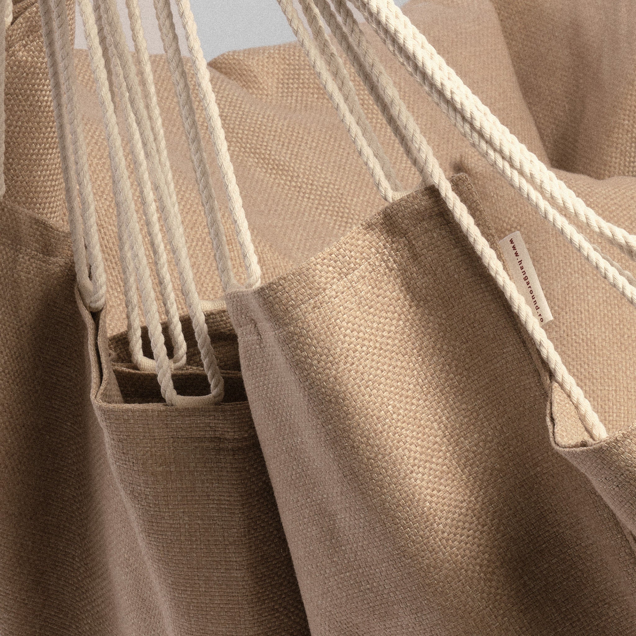 Fotoliu suspendat din material textil Raffia
