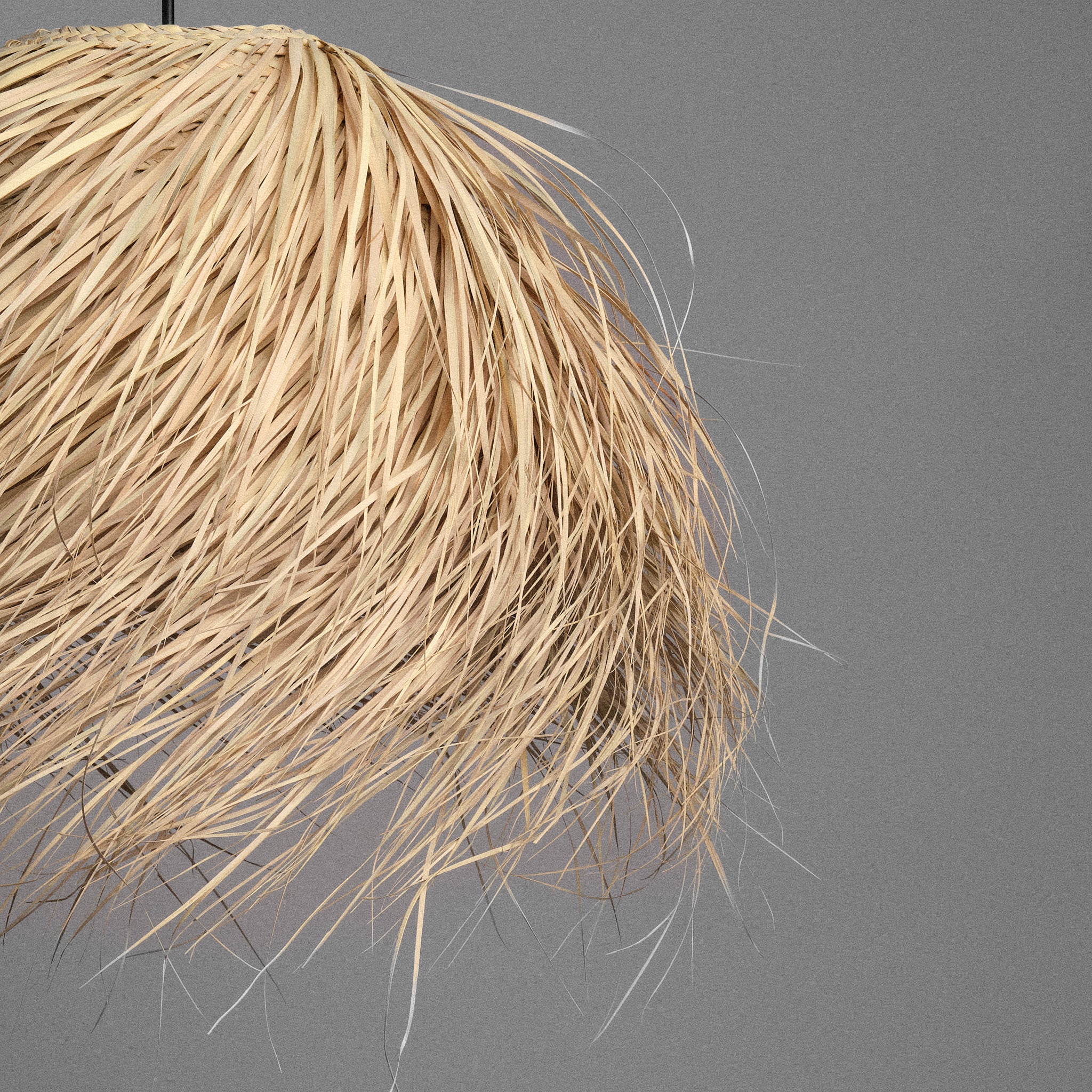 Lustră handmade din fibre naturale Coco