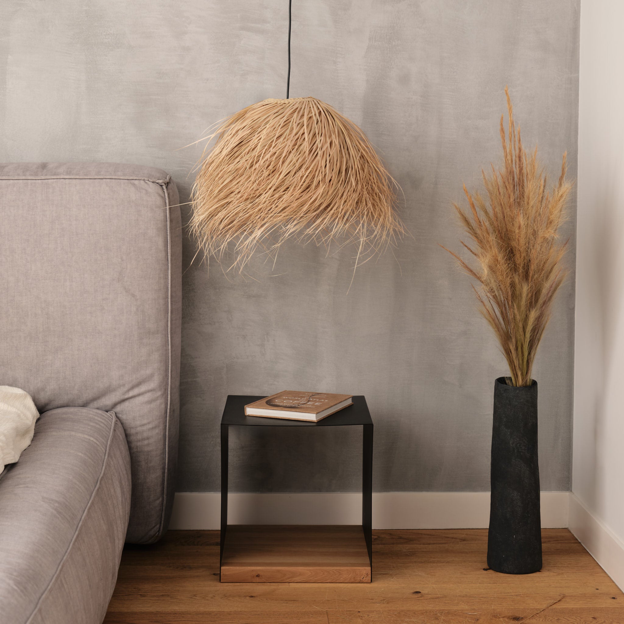 Lustră handmade din fibre naturale Coco