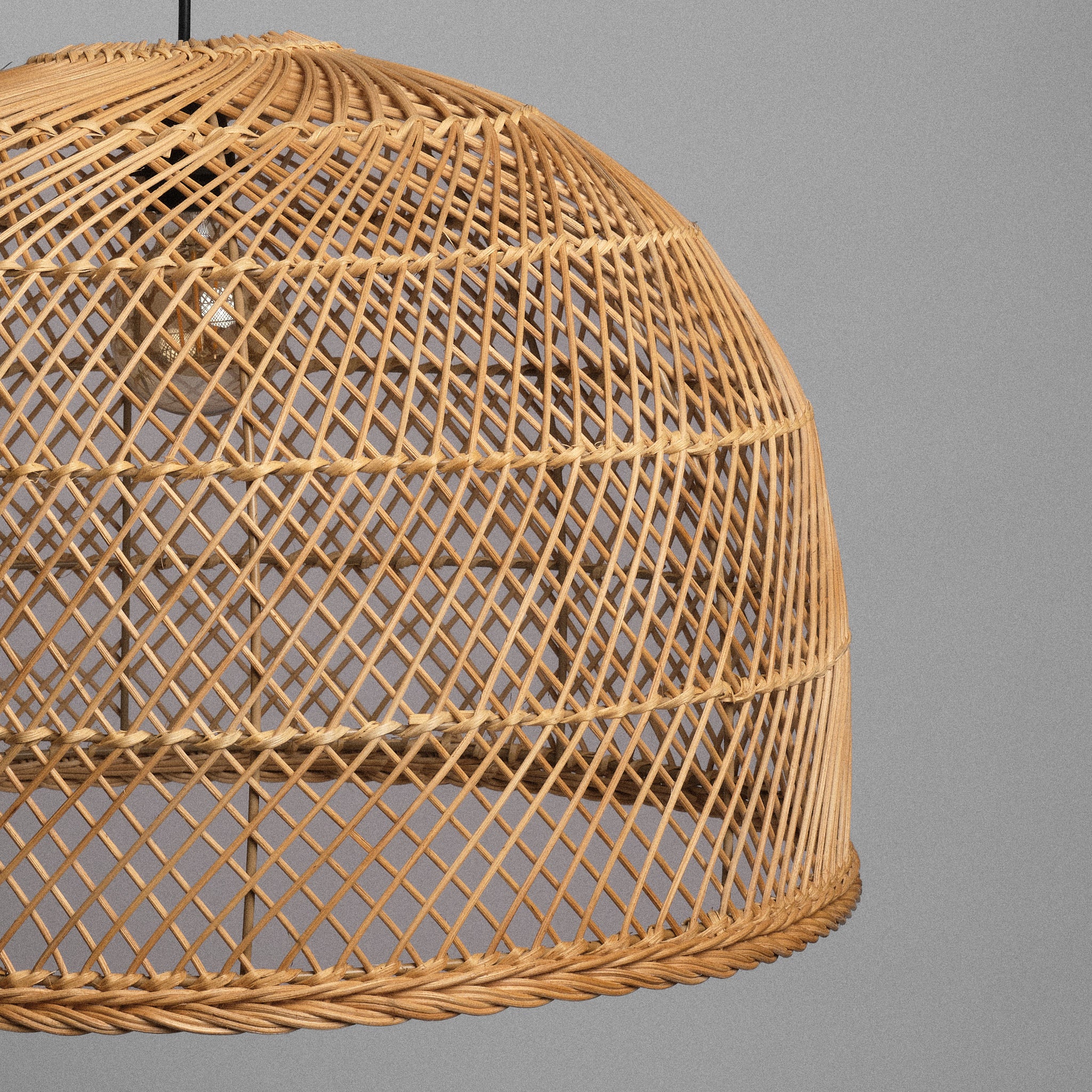 Lustră handmade din ratan Raya