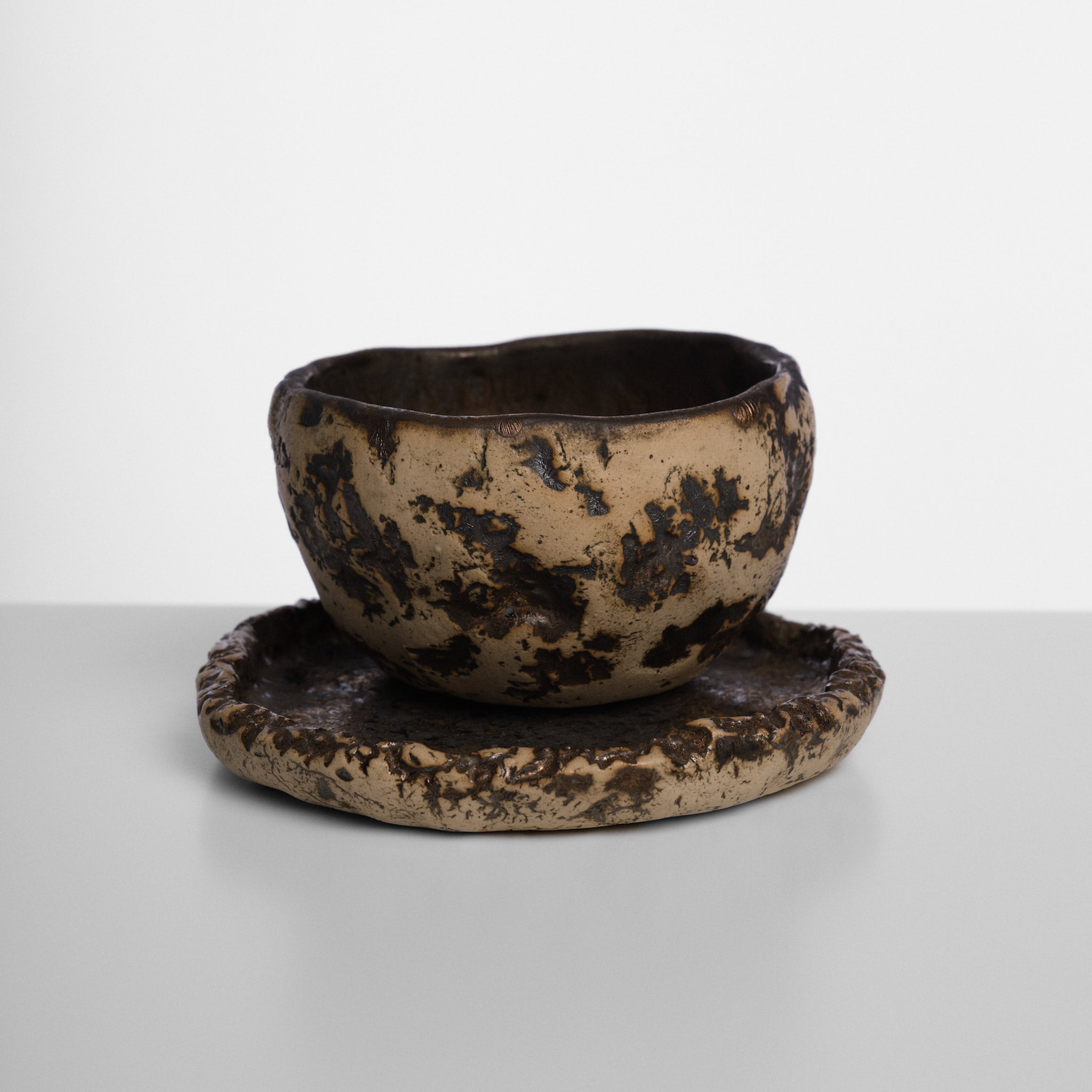 Cană handmade din ceramică Golden Rock