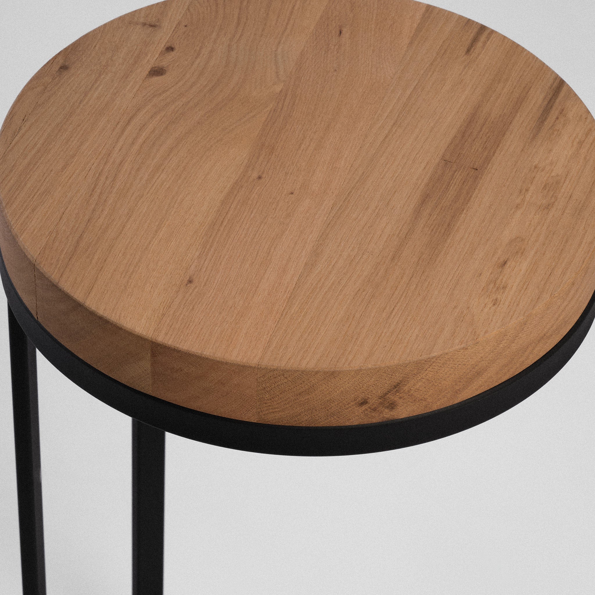 Măsuță lemn masiv și metal Talu