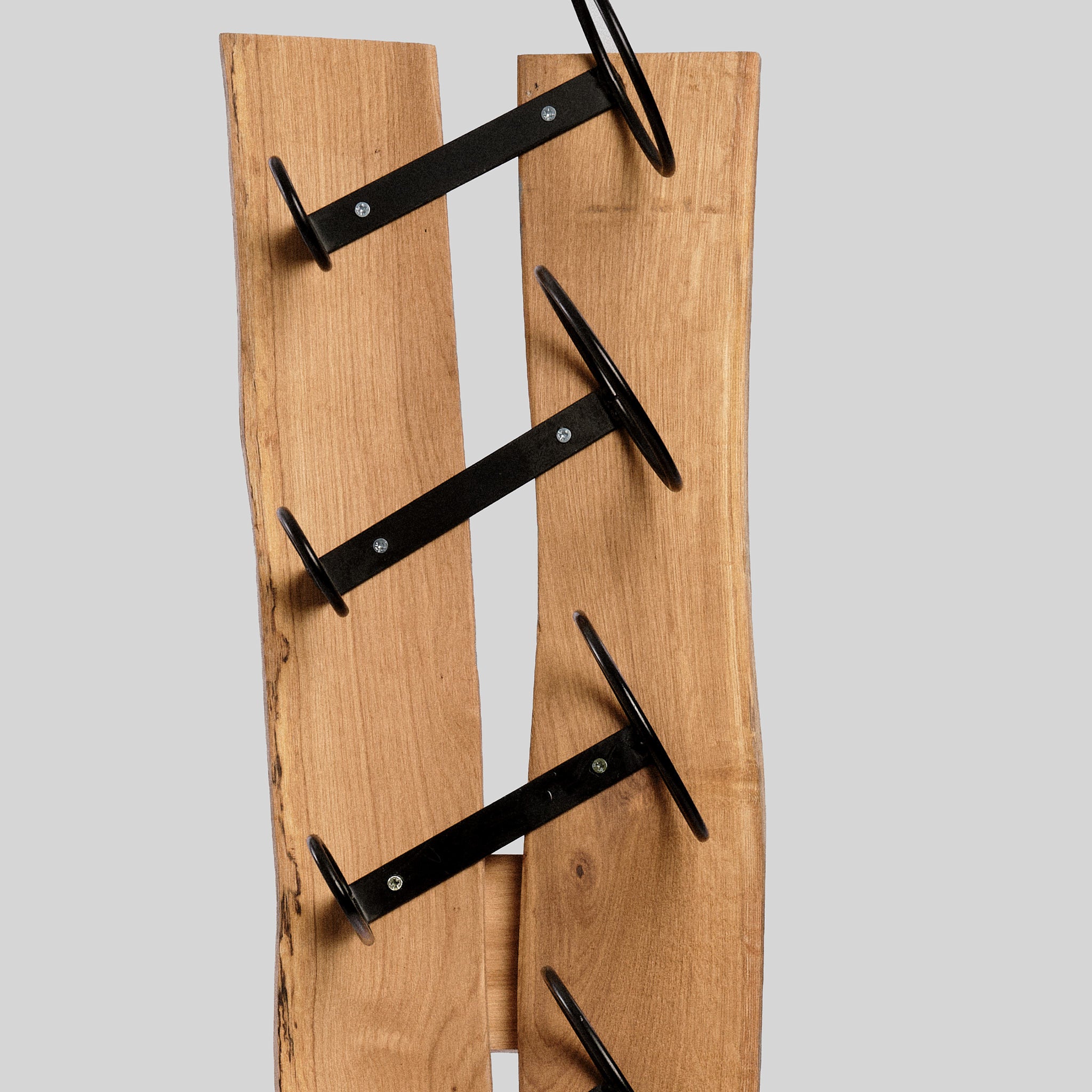 Suport pentru sticle de vin din lemn masiv Tora