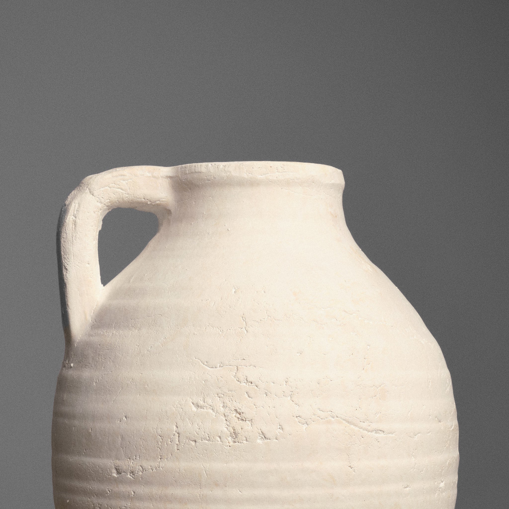 Vas decorativ teracotă Lero Alb