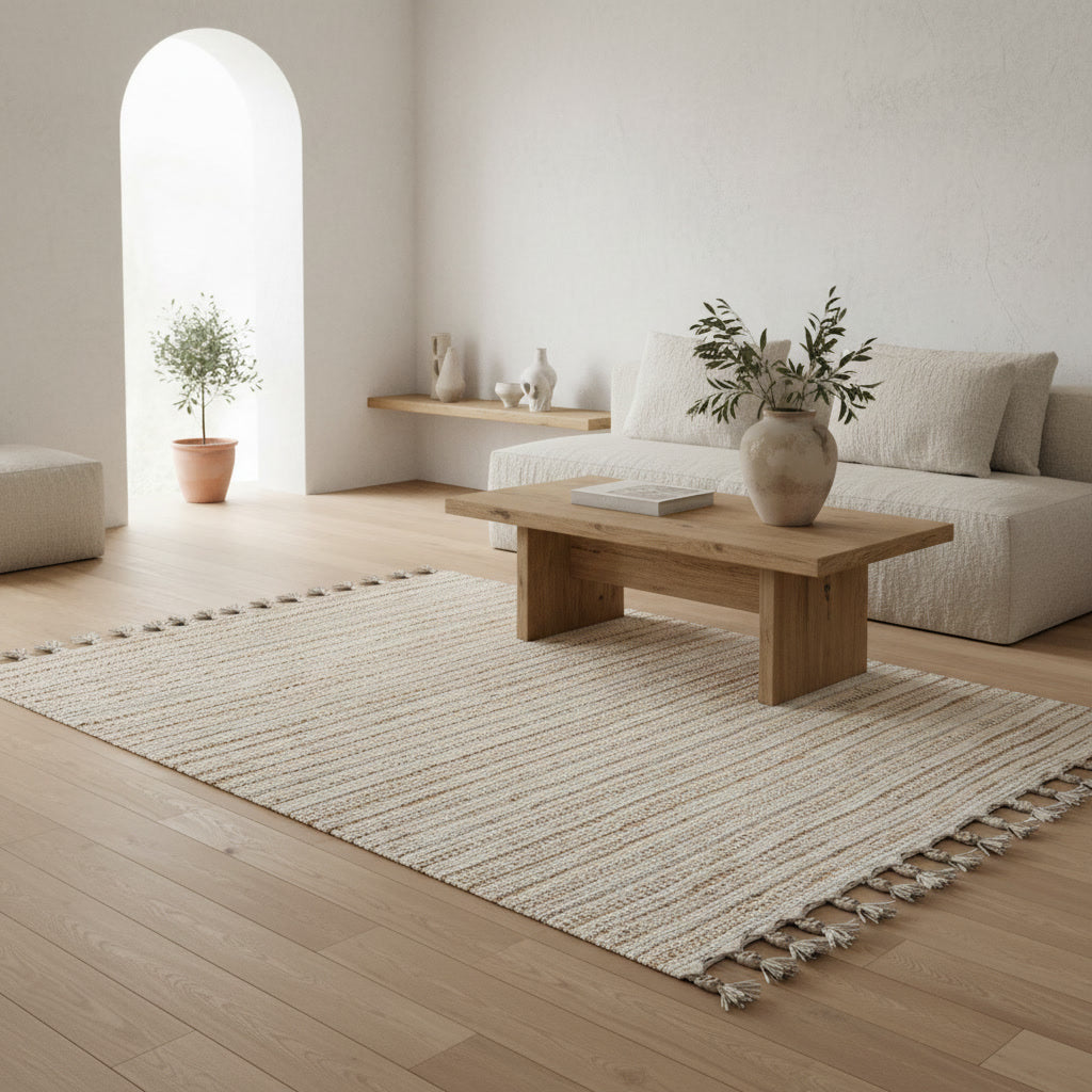 Covor handmade din fibre naturale Acau