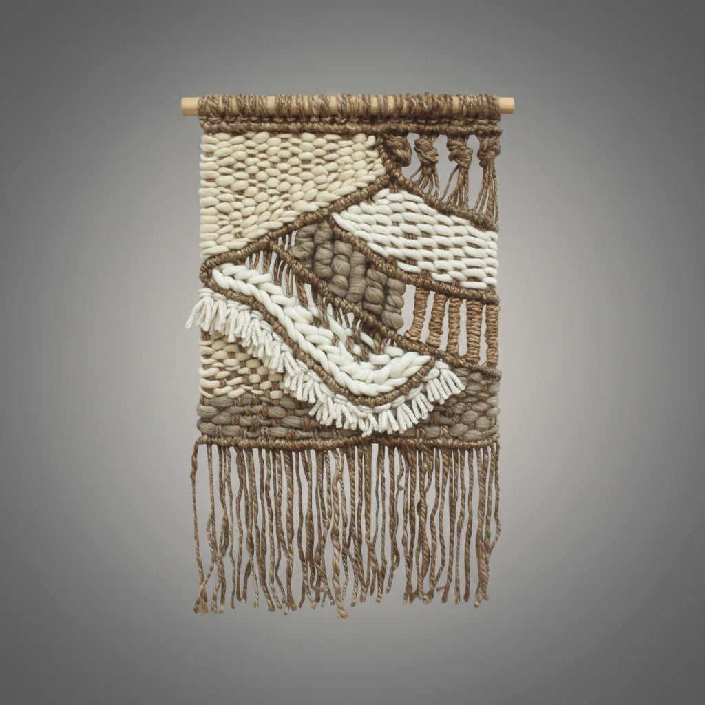 Decorațiune perete handmade din fibre naturale Lafeva