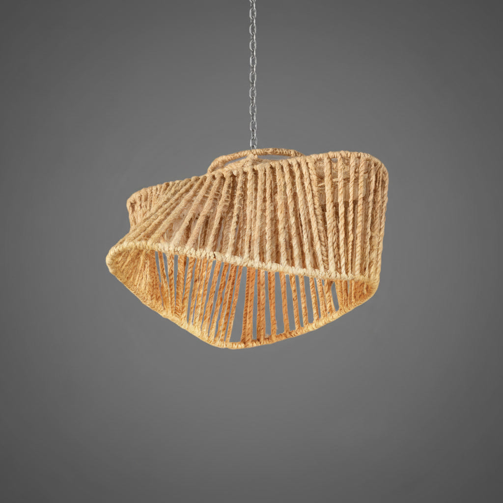 Lustră handmade din fibre naturale Folker