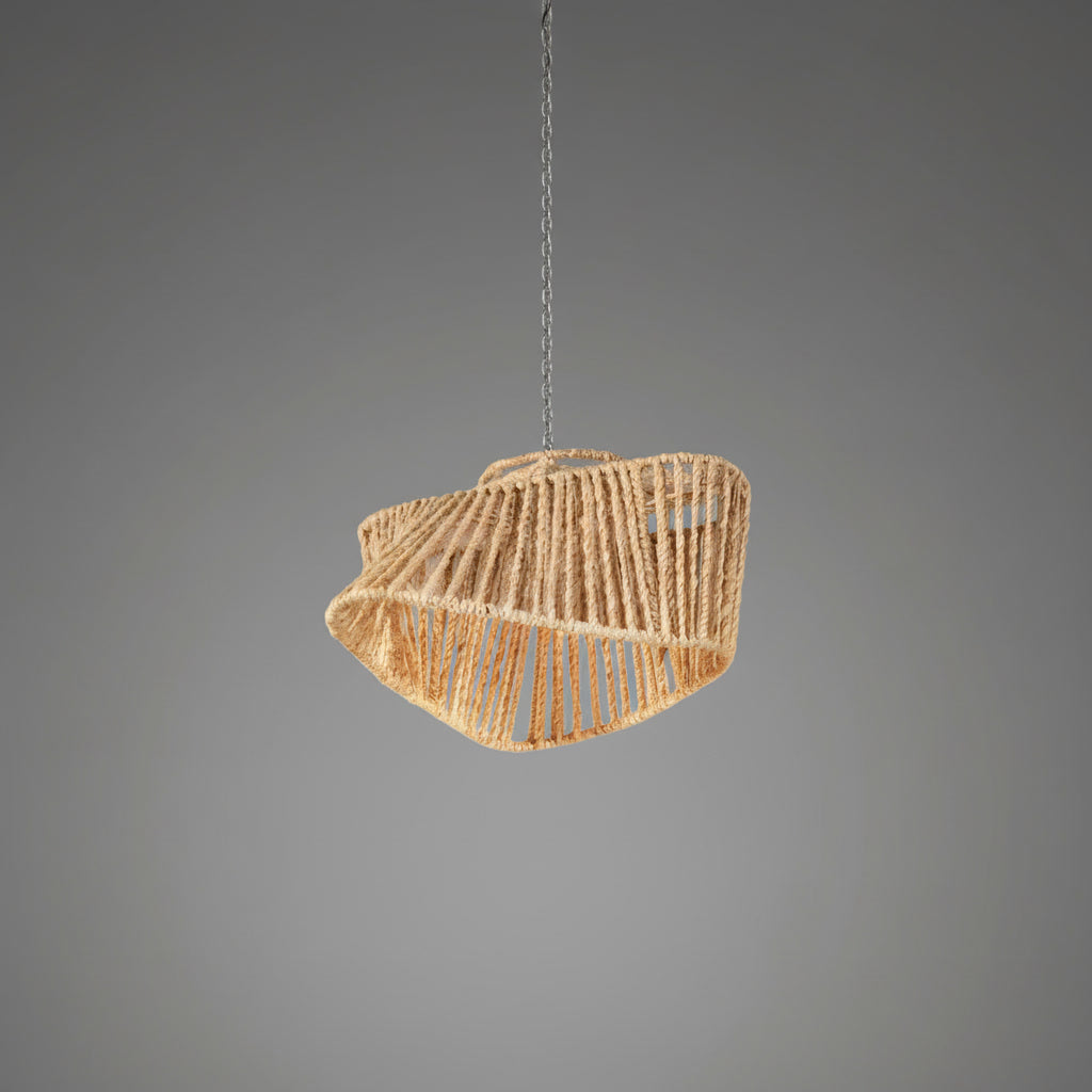 Lustră handmade din fibre naturale Folker