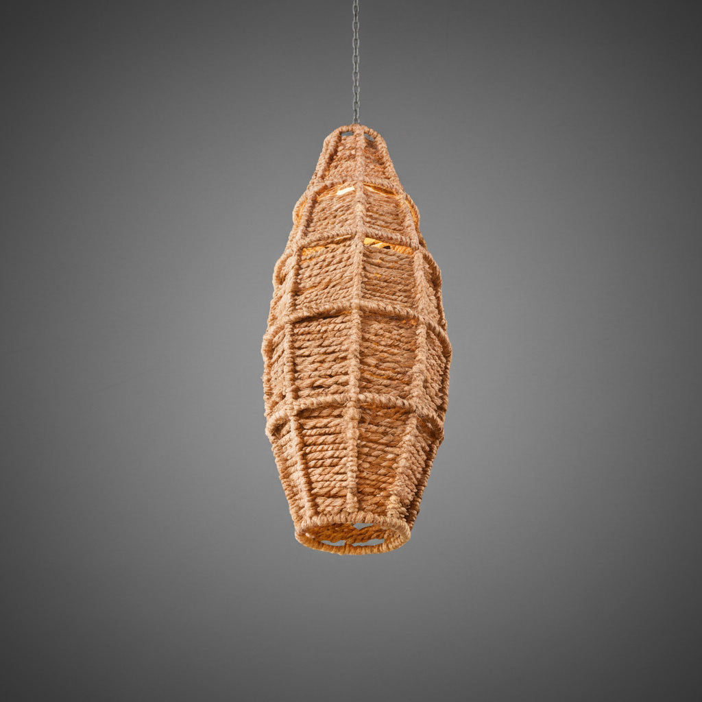 Lustră handmade din fibre naturale Ogiugo