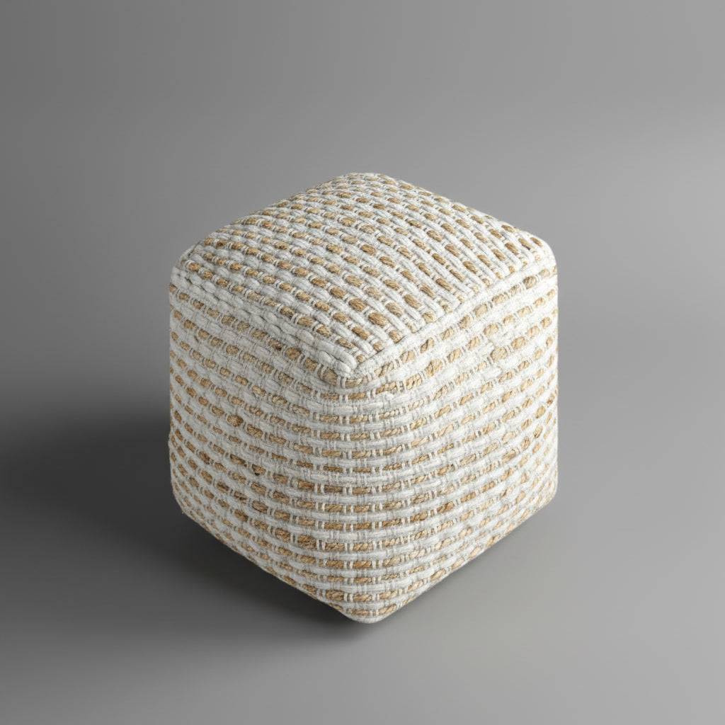 Taburet handmade din fibre naturale Mazu