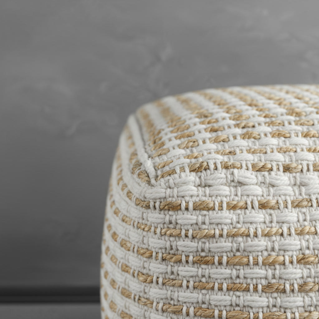 Taburet handmade din fibre naturale Mazu