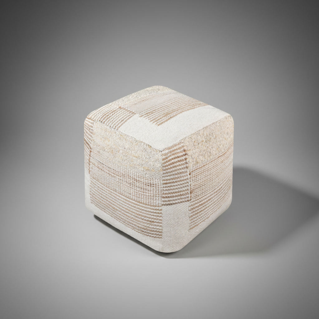 Taburet handmade din fibre naturale Zuma