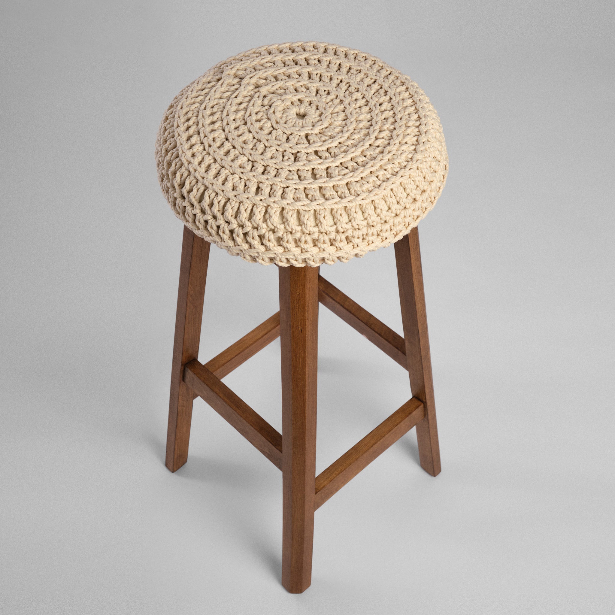 Scaun bar lemn & textil Loft